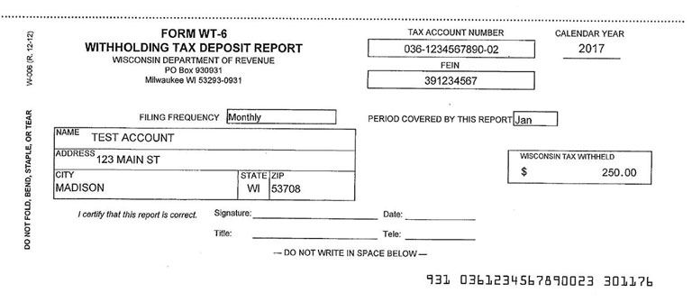 dor 2018 form wt 6 specifications wisconsin form wt 7
