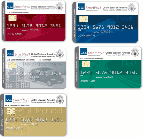 GSA SmartPay 5 Credit Cards
