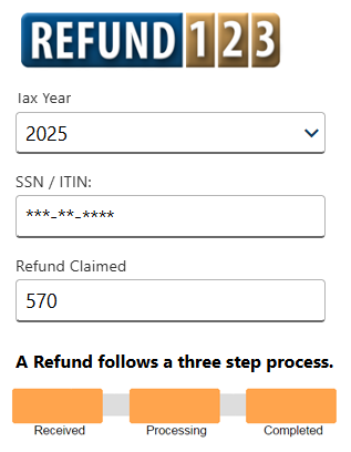 Wheres my Refund tool